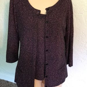 Women’s size XL sweater tanks & cardigan set